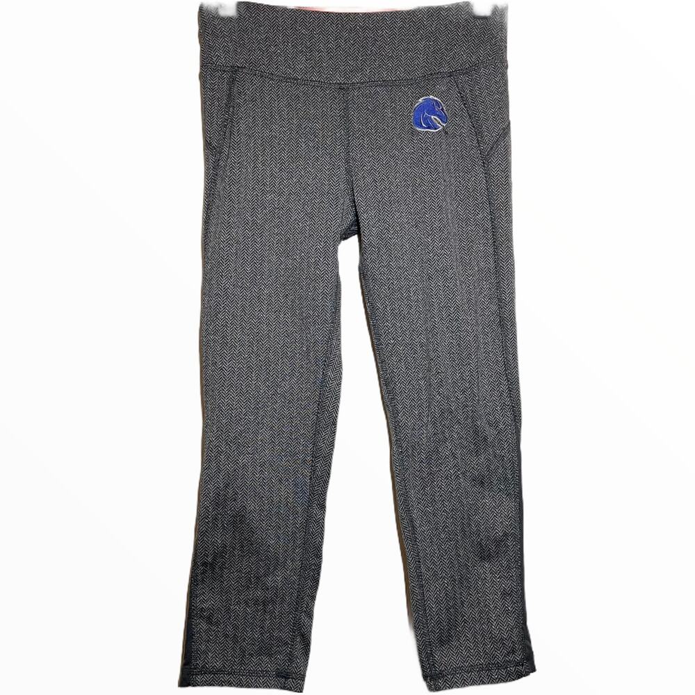 Colosseum Active Boise State Broncos Leggings Herringbone Embroidered Logo Small